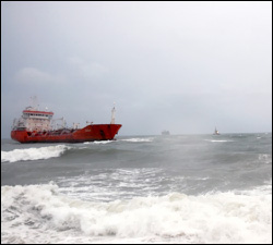 Azra-S arrived here late Sunday afternoon with just over 22,000 barrels of diesel for Sol and Texaco.