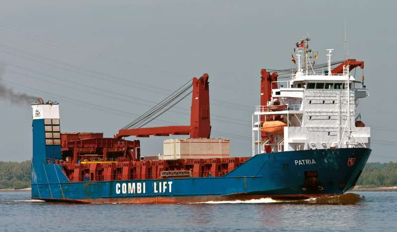 Patria IMO 9159921, dwt 5795, built 1999, flag Antigua. 