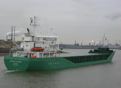 The 'Arklow Raider' which is still stuck on a sand bank off Drogheda