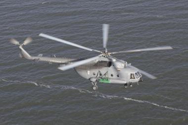 Mi-8 helicopter searched but no positive result of missing chief engineer.
