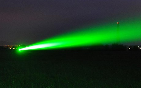 British engineers are developing a new type of defence system that uses lasers to incapacitate pirates by dazzling them 