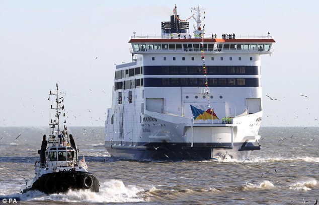 Huge capacity: The boat can carry 2,000 passengers and 1,000 cars