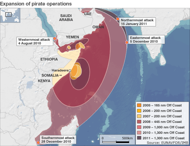 Pirates have greatly expanded the areas where they operate in recent years