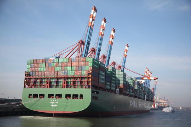 CSCL Star at port of Hamburg