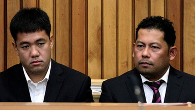 Mauro Balomaga, captain of the container ship, and navigation officer Leonil Relon served half of their seven-month jail sentence on a range of charges, including perverting the course of justice.