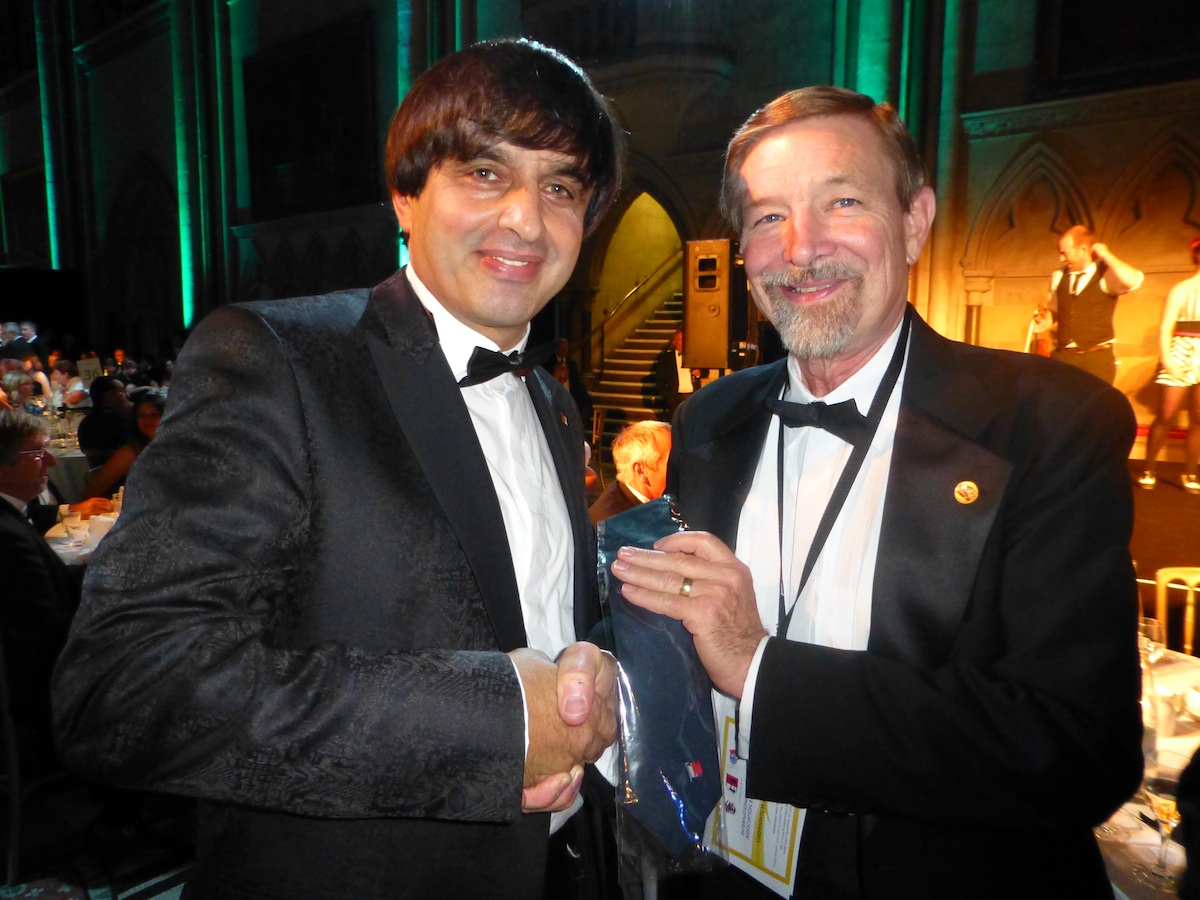 Mike Watson; IMPA President and Capt. Cahit Istikbal (on the left) IMPA Vice-President at the gala dinner.