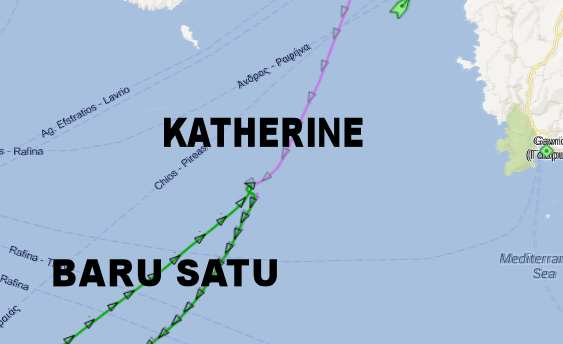 It is clear that Katherine altered her course to Port and Satu Baru altered her course to starboard; Contrary to COLREG rules...