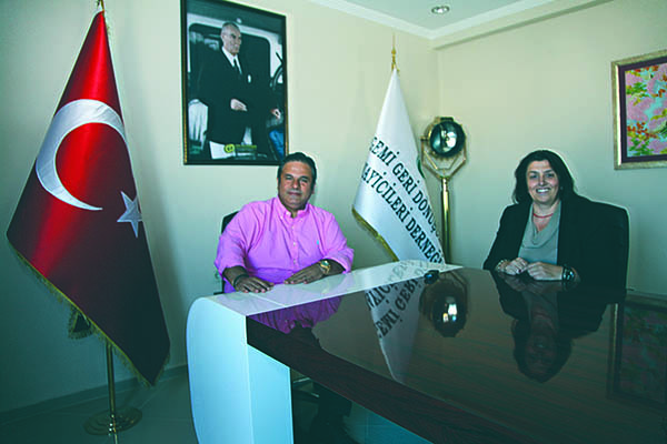 Mrs. Nermin Ocaklı of SeaNews interviewed with Mr. Afem Şimşek in the headquarters of the Association in Aliağa