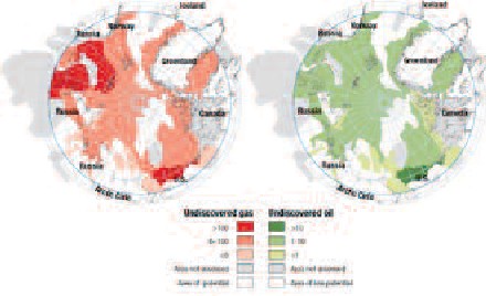 USGS Map of Undiscovered Oil and Gas in Arctic