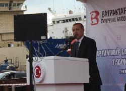 Erdogan: "Turkey have ended foreign dependance of military ships"