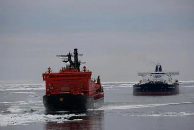 Russian shipping benefits most from thawing ice in Arctic Ocean