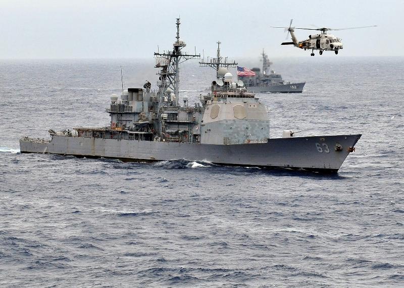Tensions rise after Chinese warship blocks US warship in South China Seas