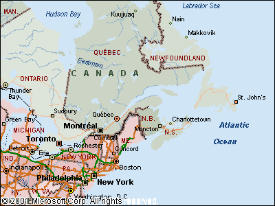 10+ Map of the east coast canada image ideas – Wallpaper