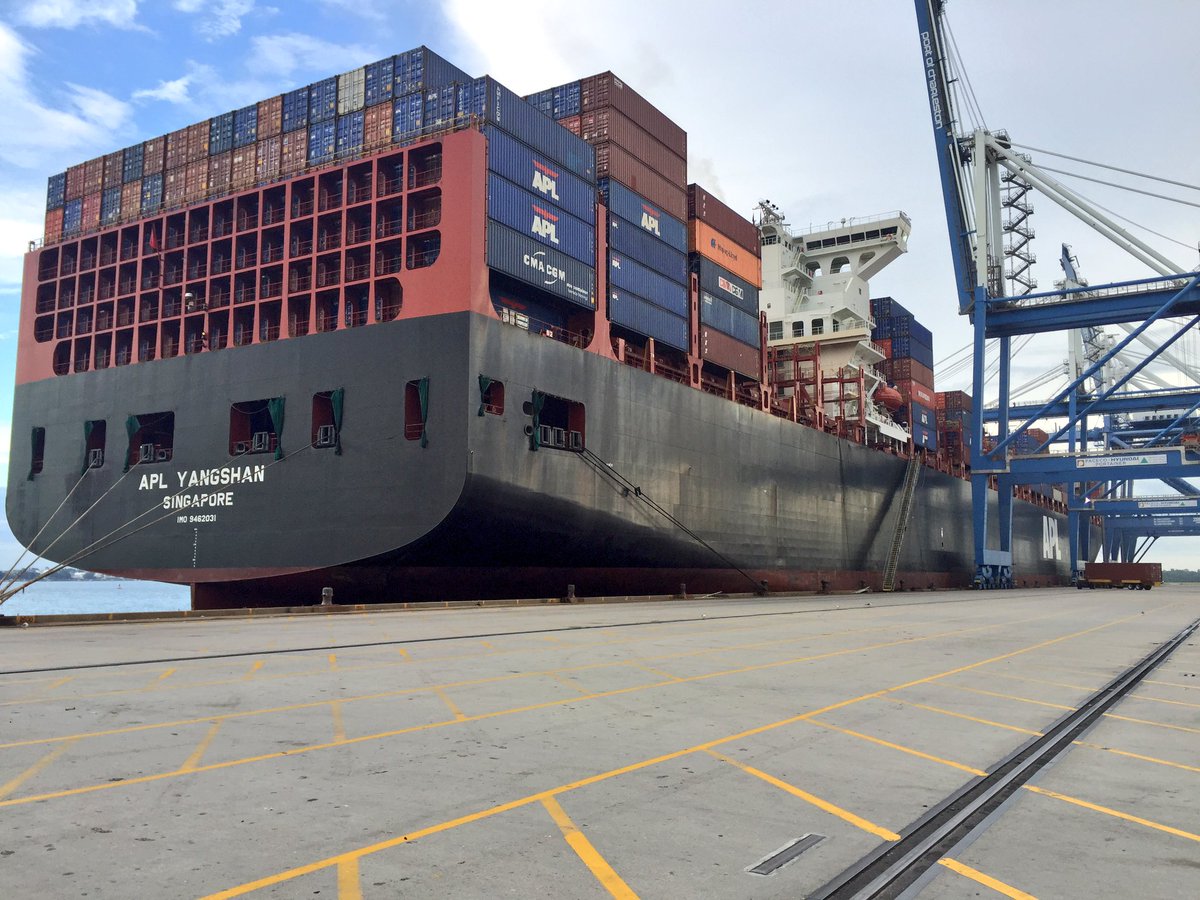 10,700TEU APL calls at Charleston port's biggest ever box ship PORTS SeaNews