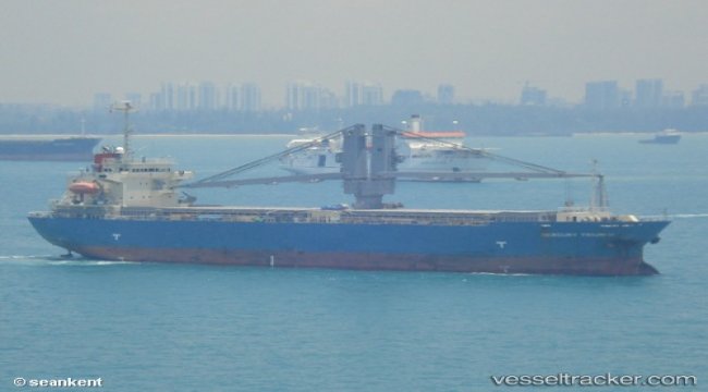 Brandnew ULCS in collision with cargo ship