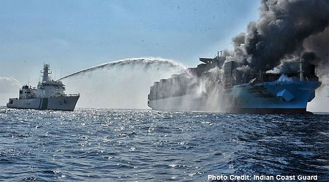 Fire aboard the 'Maersk Honam' reported to be under control