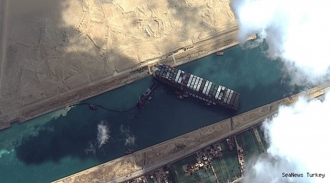 By the blockage of the Suez Canal, the ships headed to Cape of Good Hope!