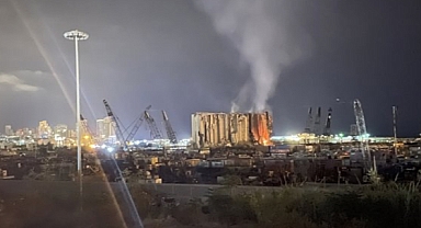 Silo, symbol of the great Beirut port explosion, is at risk of being destroyed due to fire