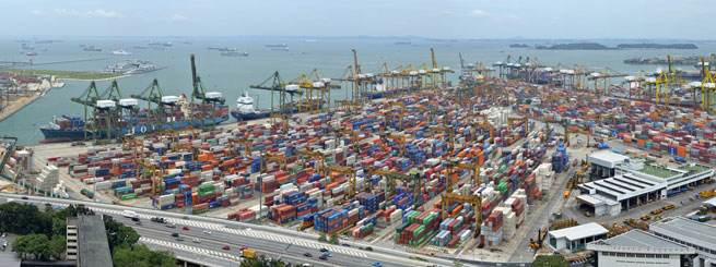 Singapore container volumes fall 10.9pc in May to 2.62 million TEU