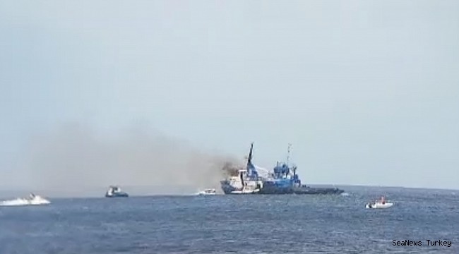 Tug in flames off Bonaire