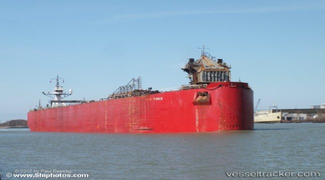 Ran aground, whilst towing barge Ashtabula